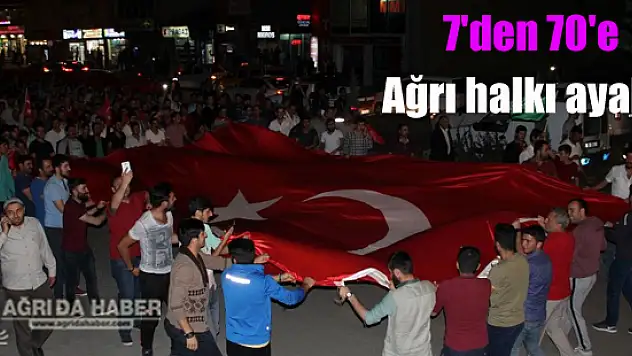 Ağrı halkı 7'den 70'e Önce Cenaze Namazı Kıldı Ardından Binlerce Kişi Valiliğe Yürüdü