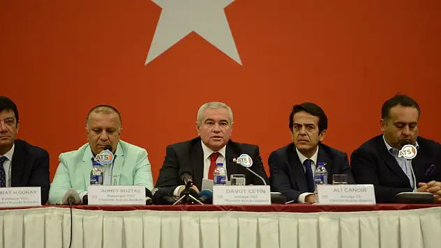 Tobb'un Ortak Bildirisine Antalya Da Katıldı