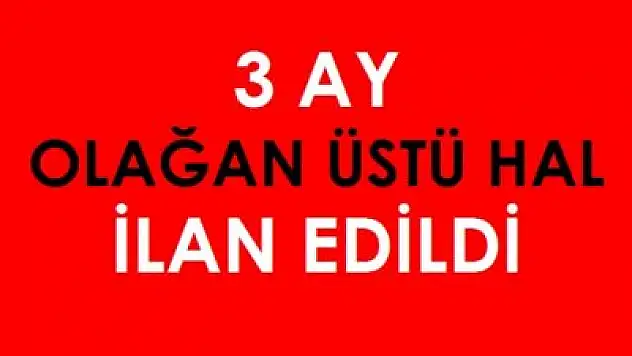 Erzurum'dan OHAL'e Destek
