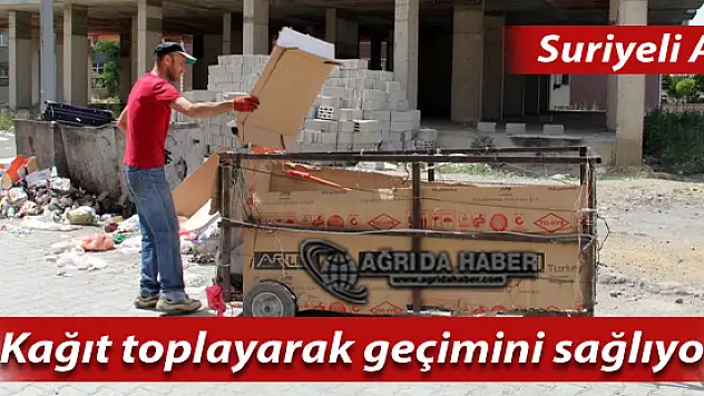 Suriyeli Aile, Kağıt Toplayarak Geçimini Sağlıyor