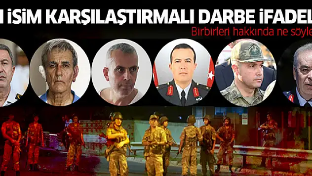 İşte Darbecilerin İsim İsim İfadeleri