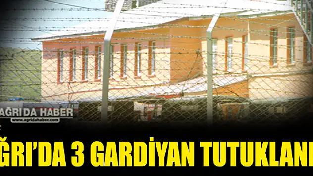 Ağrı M Tipi Kapalı Ceza Evinde 3 Gardiyan Tutuklandı