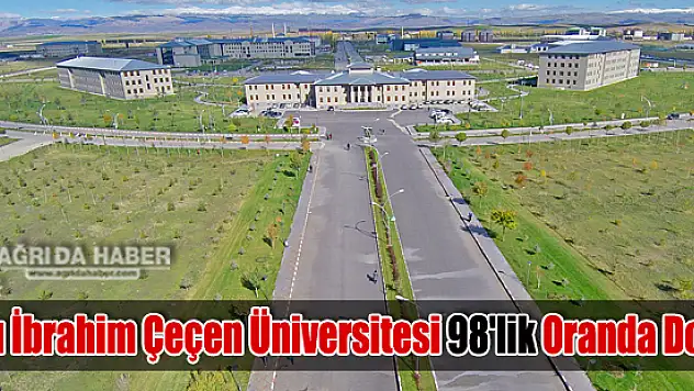 Ağrı İbrahim Çeçen Üniversitesi 98'lik Oranda Doldu