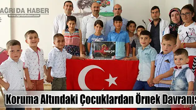 Ağrı'da Koruma Altındaki Çocuklar Harçlıklarını Şehit Ailelerine Bağışladı