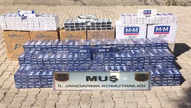 Muş'ta bin 330 Paket Kaçak Sigara Ele Geçirildi