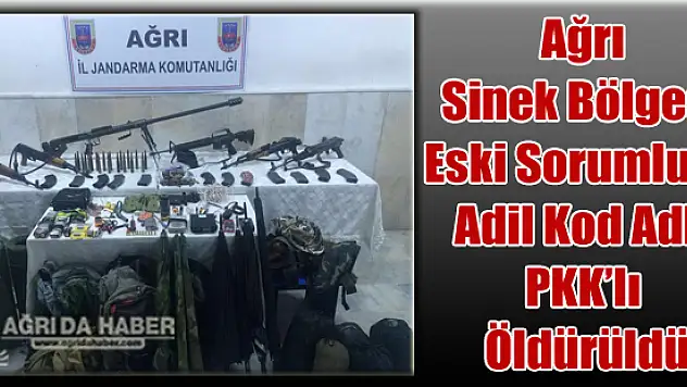Ağrı Sinek Bölgesi Eski Sorumlusu Adil Kod Adlı Terörist Öldürüldü