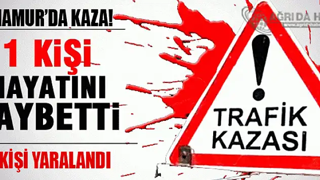 Ağrı'nın Hamur İlçesinde trafik kazası: 1 ölü, 4 yaralı