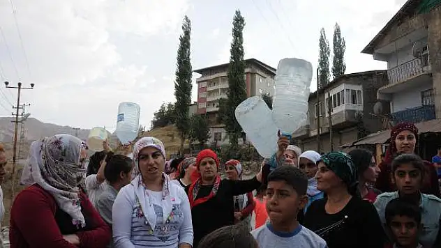 Hakkari'de Su Protestosu