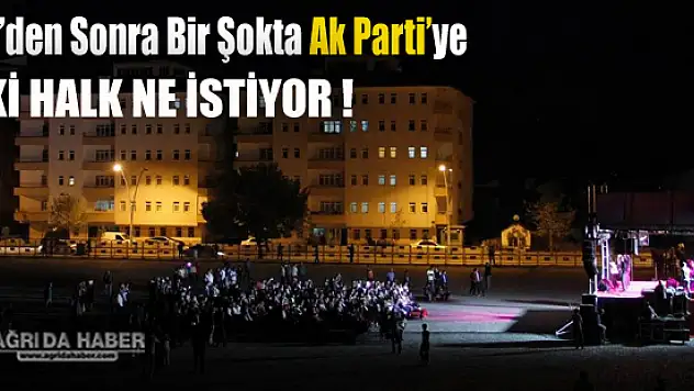 Ak Parti Ağrı Teşkilatı Grup Tillo Konserinde Şok Yaşadı !