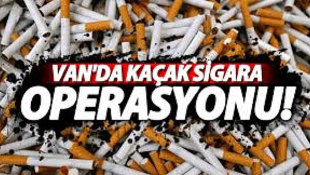 Van'da 138 Bin Kaçak Sigara Yakalandı