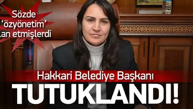 Hakkari Belediye Başkanı Dilek Hatipoğlu Tutuklandı