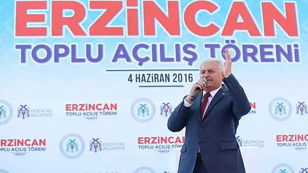Erzincan'da Toplu Açılış Töreninde konuşan Başbakan: