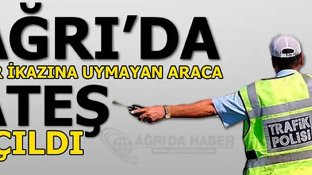 Dur ikazına uymayan araca Ateş açıldı