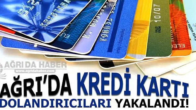 Ağrı'da Kredi Kartı Dolandırıcıları Yakalandı