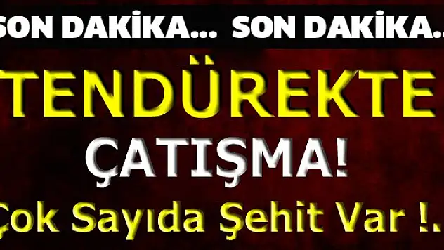Tendürek Dağında Çatışma