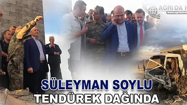 İçişleri Bakanı Süleyman Soylu Tendürek Dağında