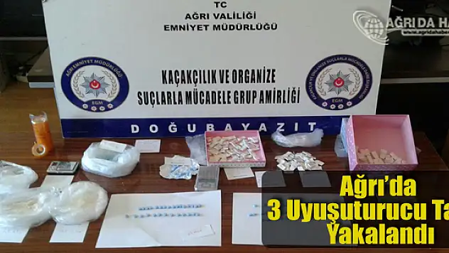 Ağrı'da Uyuşturucu Operasyonlarında 3 Kişi Gözaltına Alındı