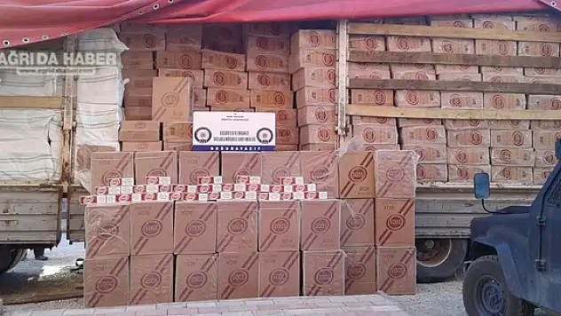 Doğubayazıt'ta 495 bin 500 Paket Kaçak Sigara Ele Geçirildi