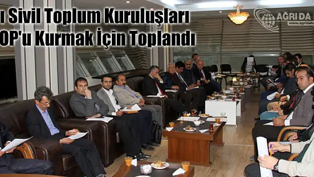 Ağrı Sivil Toplum Kuruluşları ASTOP'u Kurmak İçin Toplandı