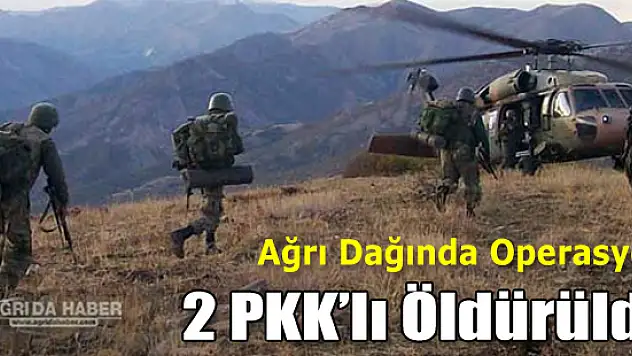 Ağrı Dağında 2 PKK'lı Öldürüldü! Operasyonlar Devam Ediyor