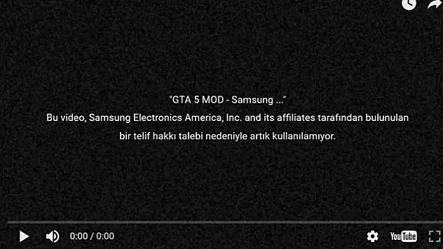 Samsung, GTA 5 Patlayan Galaxy Note 7 Modu Videosunu Kaldırttı! Galaxy Note 7 Modu?