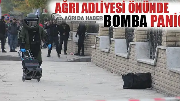 Ağrı Adliyesi Önünde Şüpheli Çanta Alarmı! Halk Büyük Panik Yaşadı