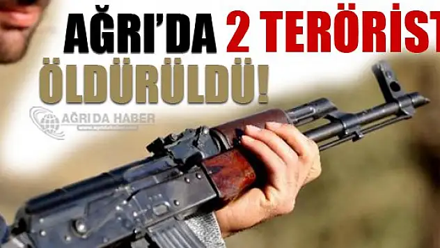 Ağrı'da 2 Terörist Öldürüldü!