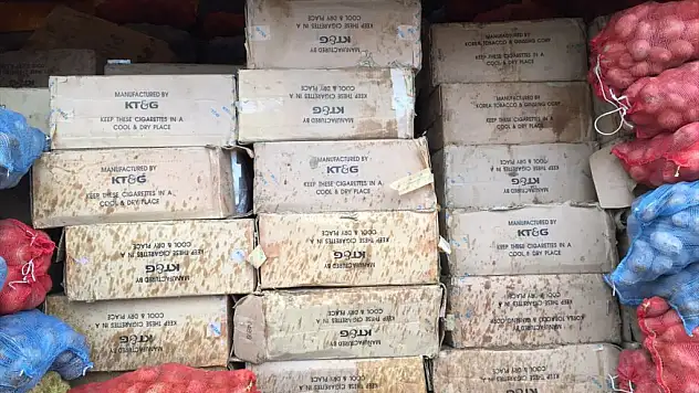 Van'da durdurulan tır ve yolcu otobüsünde kaçak sigara ele geçirildi