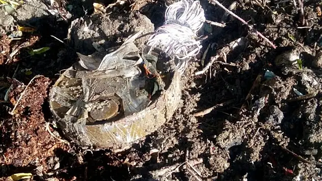 Teröristlerin ilkokulun yakınına yerleştirdiği mayın imha edildi