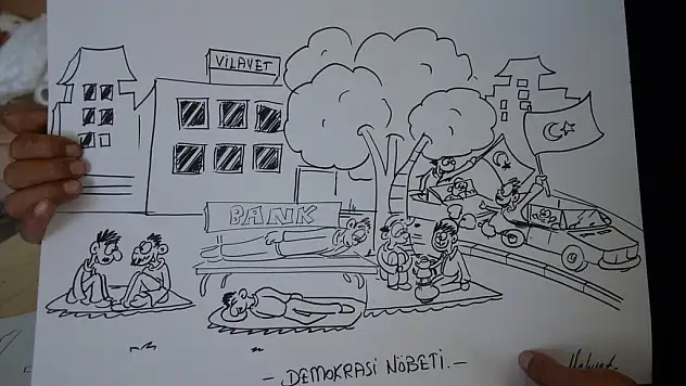 Karikatüristler 15 Temmuz Kahramanlarını Anlatıyor