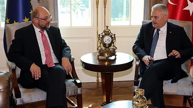 Başbakan Yıldırım AP Başkanı Schulz ile görüştü