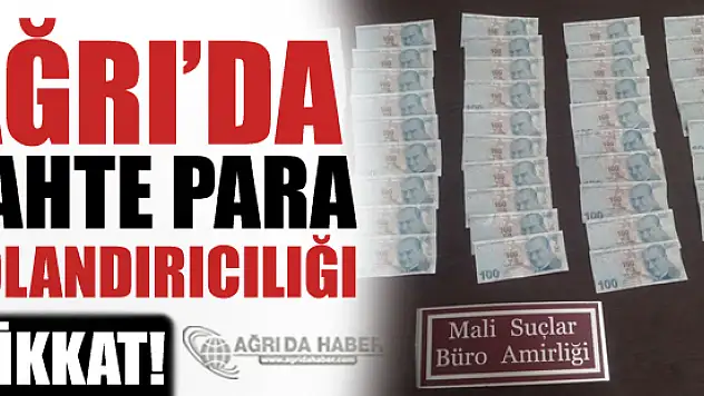 Ağrı Hayvan Pazarında Sahte Para Dolandırıcılığı