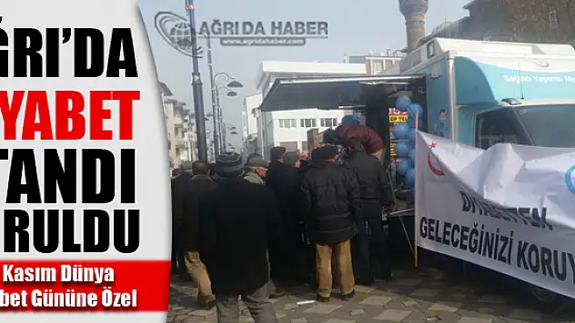 Ağrı'da 14 Kasıma Özel Diyabet Standı Kuruldu!