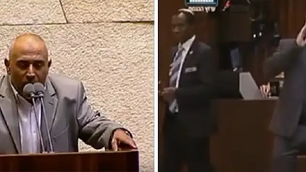 İsrail meclisi Ezan ile yankılandı ! Talib Ebu Arar da İsrail Parlamentosu'nda kürsüden Ezan okudu