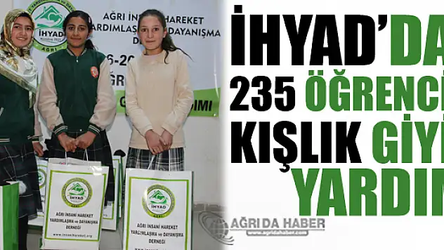 İHYAD'dan 235 Öğrenciye Kışlık Giyim Yardımı