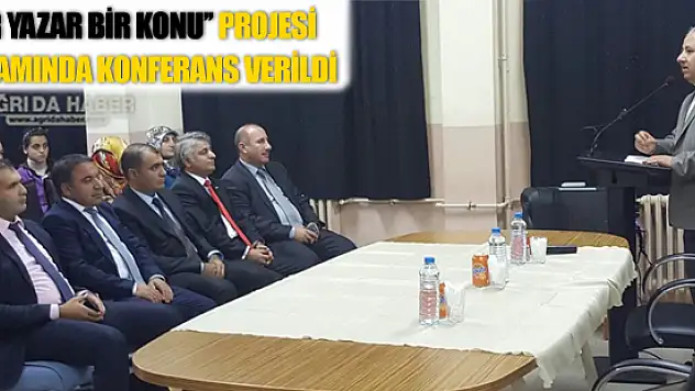 Bir Yazar Bir Konu Projesi Kapsamında Konferans Verildi