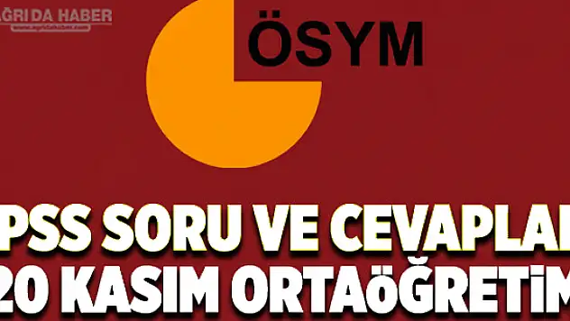 ÖSYM Ortaöğretim 2016 KPSS Soru ve Cevaplarını Yayınladı