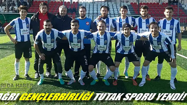 Ağrı Gençlerbirliği Spor Tutak Sporu Yendi