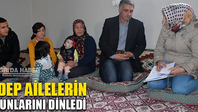 ASDEP Ailelerin Sorunlarını Dinledi