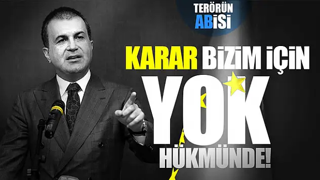 Bakan Ömer Çelik: Bu karar bizim için yok hükmünde !