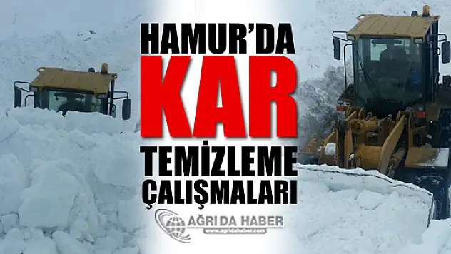 Hamur'da 90 Köyde Kar Temizleme Çalışmaları Yürütülüyor!