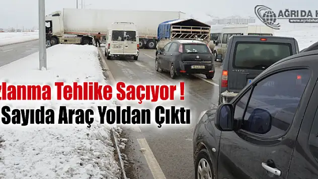 Ağrı-İran ve Doğubayazıt-Çaldıran yolunda Buzlanmadan Tehlike Saçıyor