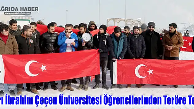 Ağrı İbrahim Çeçen Üniversitesi Öğrencilerinden Kayseri'deki Terör Saldırısına Tepki