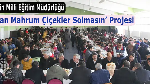 Diyadin Milli Eğitim Müdürlüğü Sudan Mahrum Çiçekler Solmasın Projesi