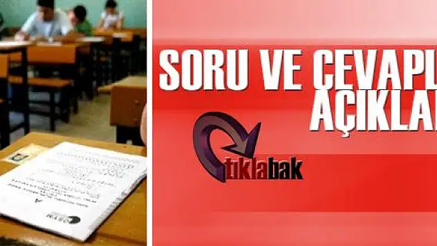 SBS 2011 soru ve cevapları - 7. ve 8. sınıf
