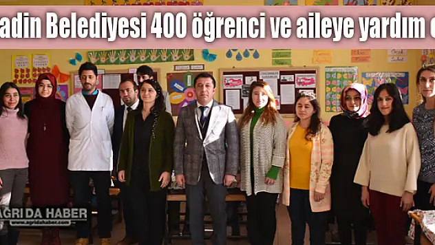 Diyadin Belediyesi 400 öğrenci ve aileye yardımda bulundu