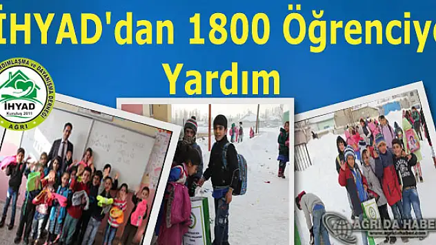 İHYAD'dan 1800 Öğrenciye Kışlık Giysi Yardımı