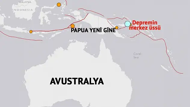 Gine'de 7,9 büyüklüğünde deprem tsunami uyarısı yapıldı !