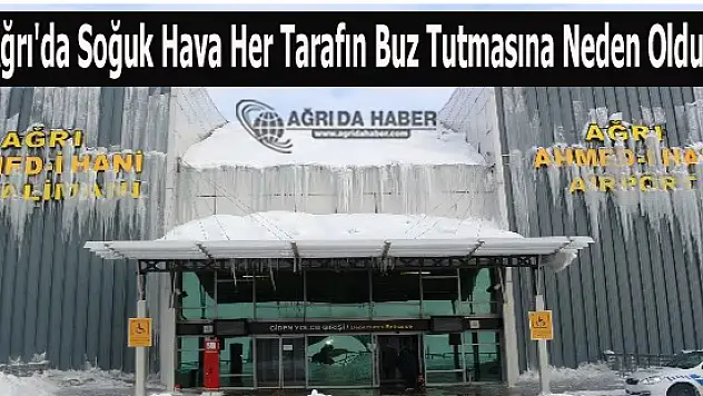 Soğuk Havalar Ağrı'yı Buz Şehrine Döndördü