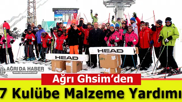 Ağrı Ghsim'den 7 Kulübe Malzeme Yardımı Yapıldı
